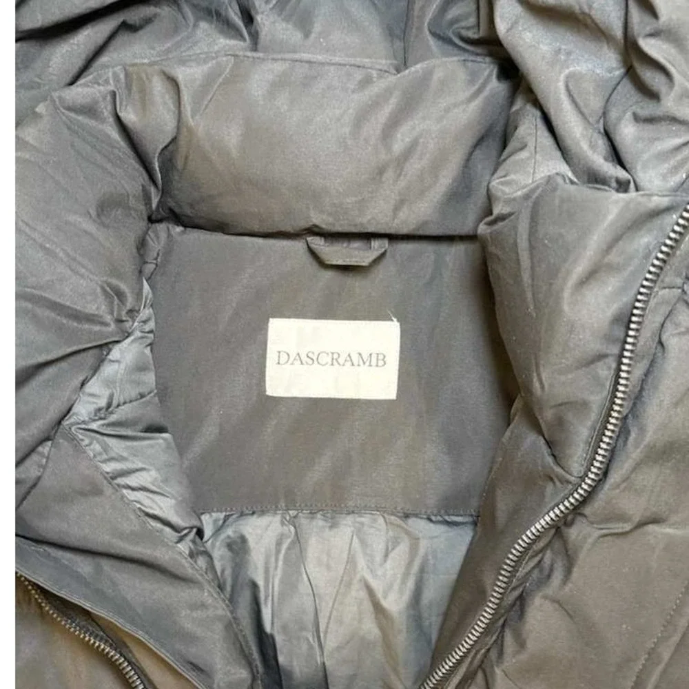 DASCRAMB Insulated Hooded Jacket Mens XL Black Utility Parka Winter Coat